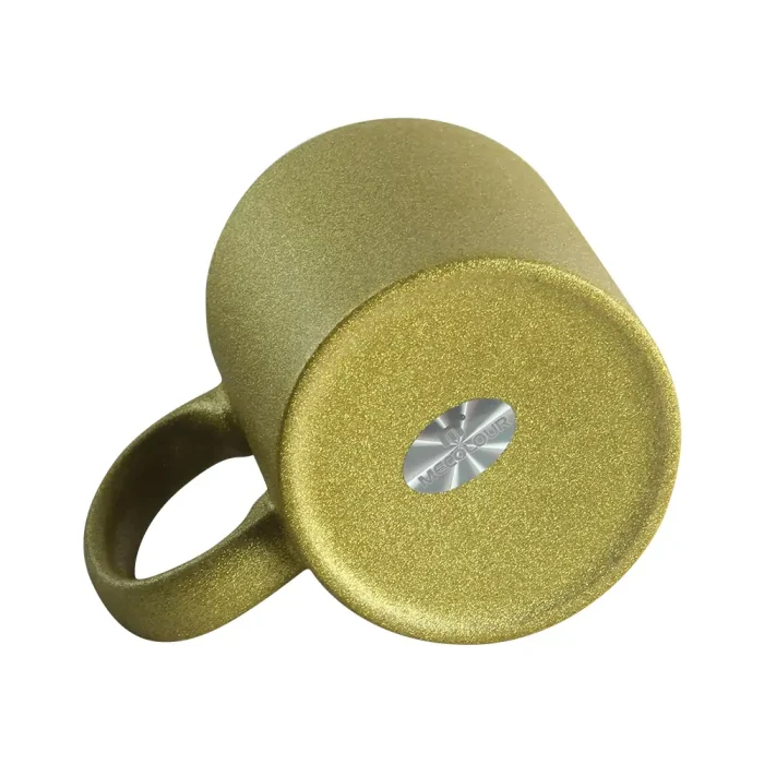 11 oz Sublimation Glitter Mug (Gold)-3