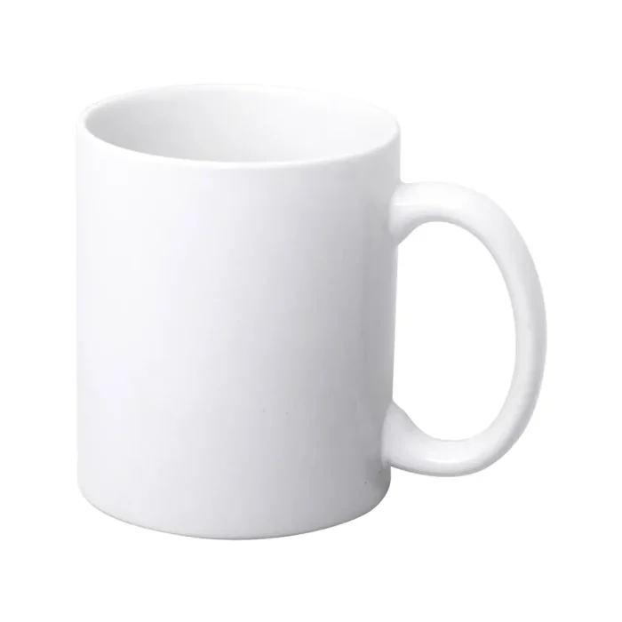 11-oz White Ceramic Mug-1