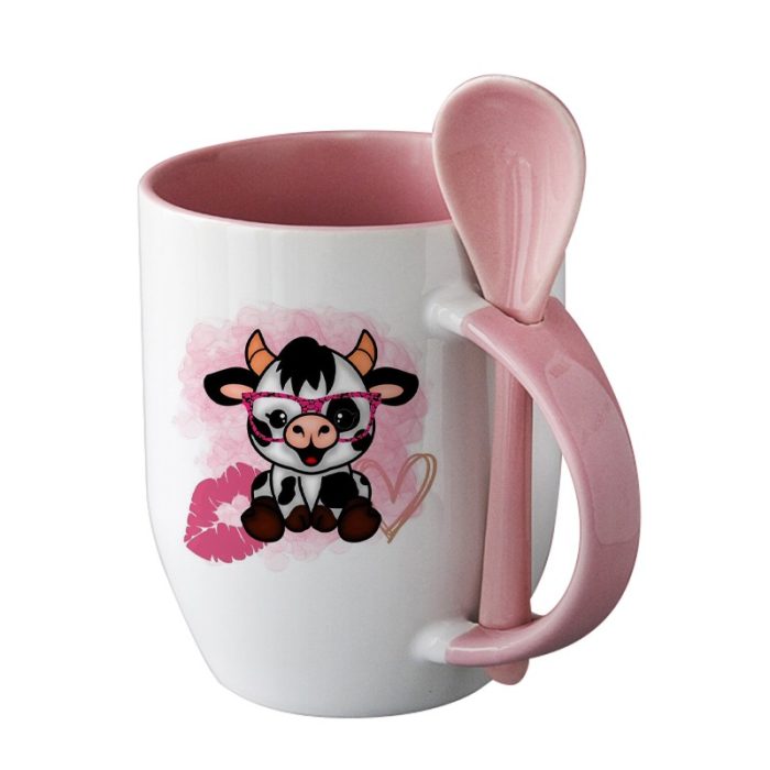 Color spoon mug-Pink 2