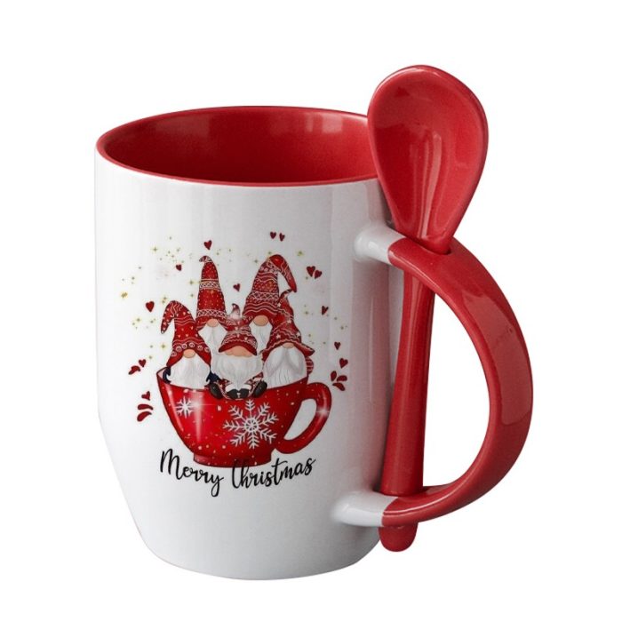 Color spoon mug-red 2