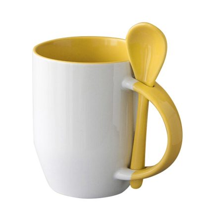 Color spoon mug-yellow 1