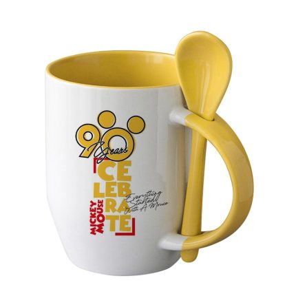 Color spoon mug-yellow 2
