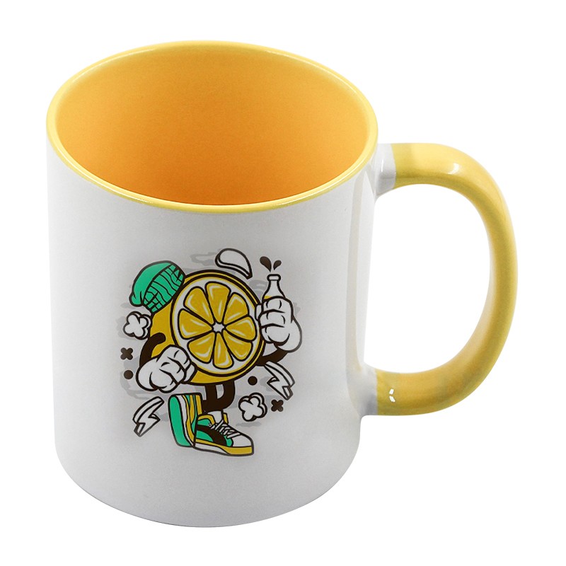 Yellow Ceramic Mugs Without Handles