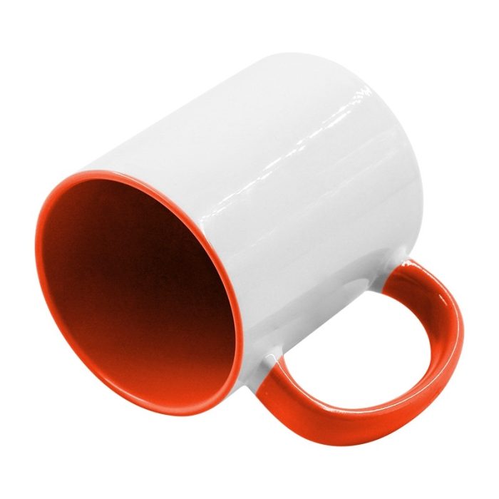 Inner Handle color mug-Orange-3