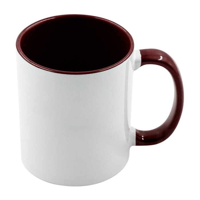 Inner Handle color mug-Purplish Red-1