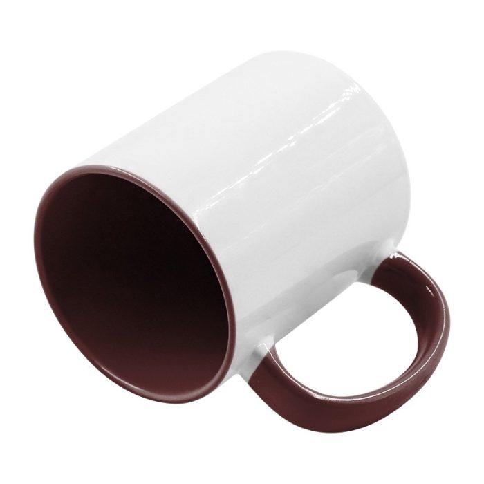 Inner Handle color mug-Purplish Red-3