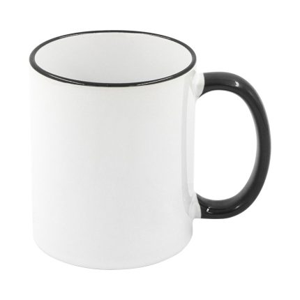 Rim handle mug-Black-1