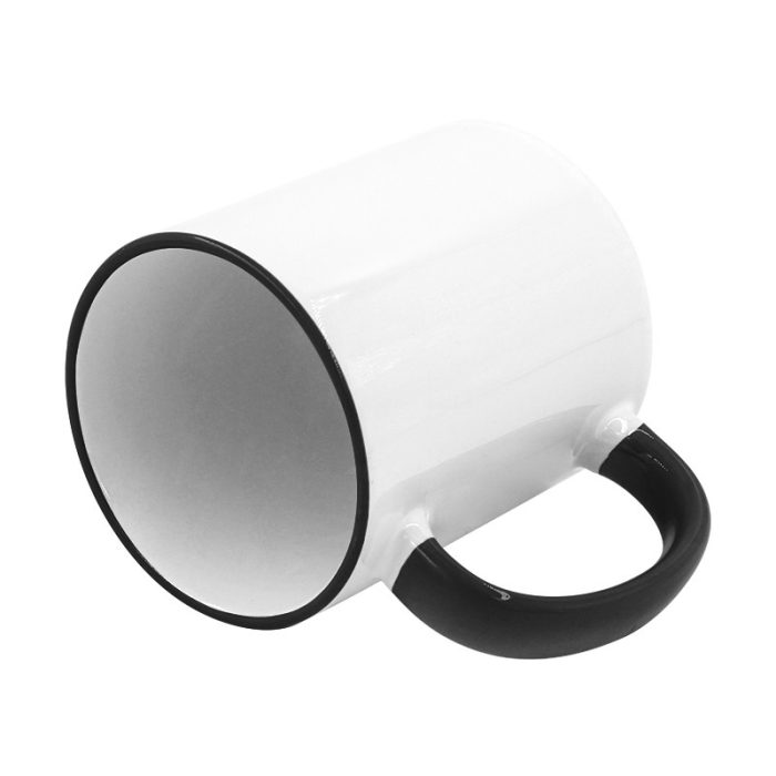 Rim handle mug-Black-3