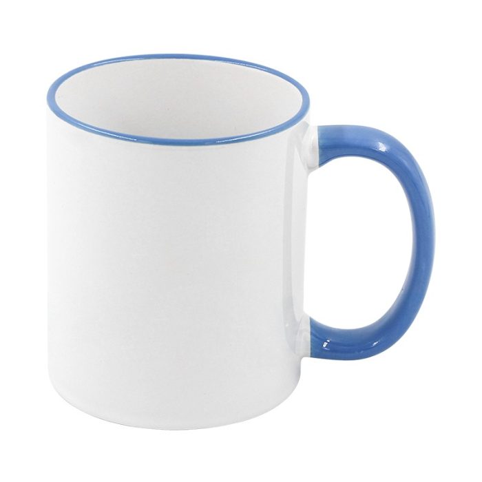 Rim handle mug-Light Blue-1