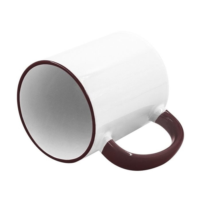 Rim handle mug-Purplish Red-3