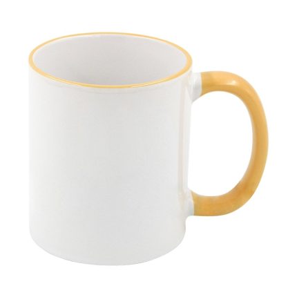 Rim handle mug-Yellow-1