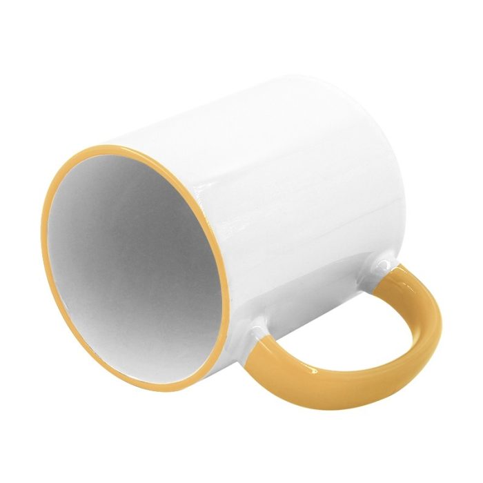 Rim handle mug-Yellow-3