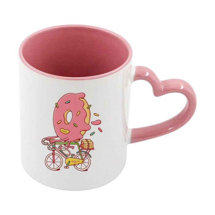 Two-Tone Color Mug-Pink-2