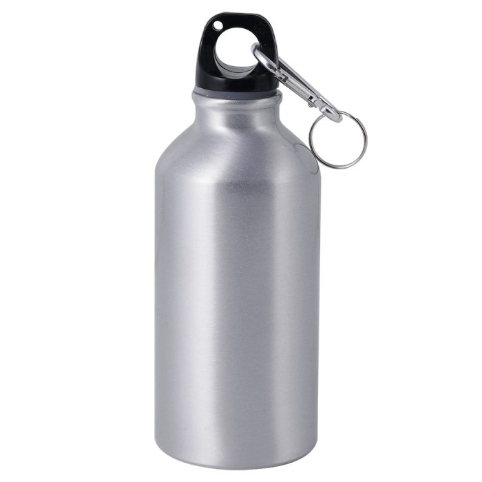 400ml Aluminum Sports Bottle-Silver 1