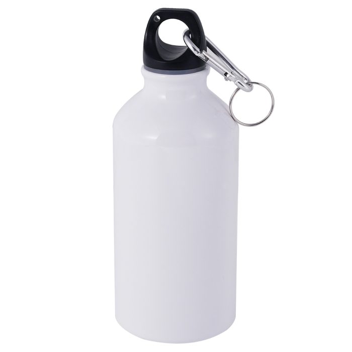 400ml Aluminum Sports Bottle-White 1