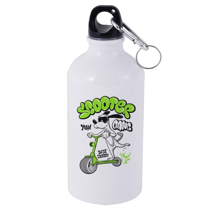 500ml Aluminum Water Bottle-White 2
