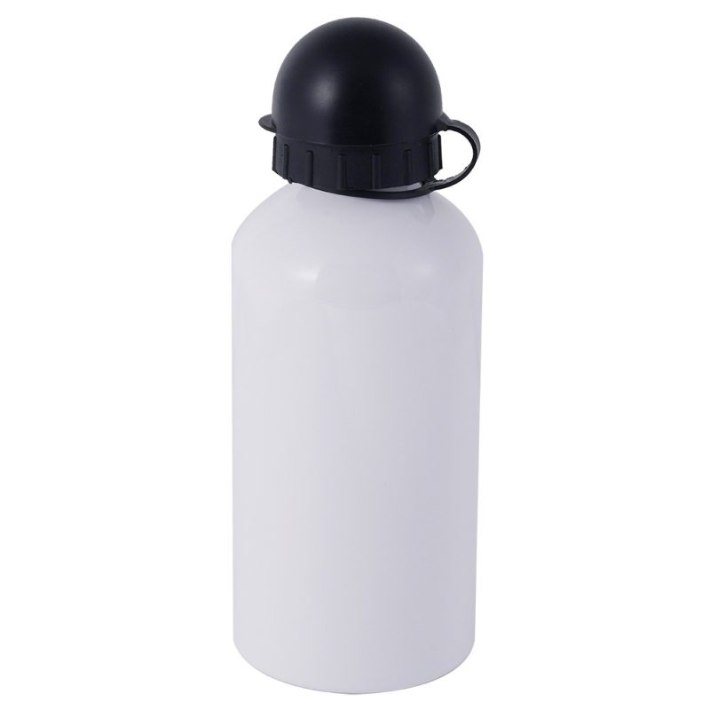 500ml Sports Bottle Round Cap Silver 2