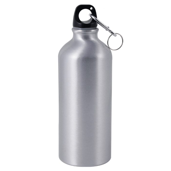 600ml Aluminum Sports Bottle-Silver 1