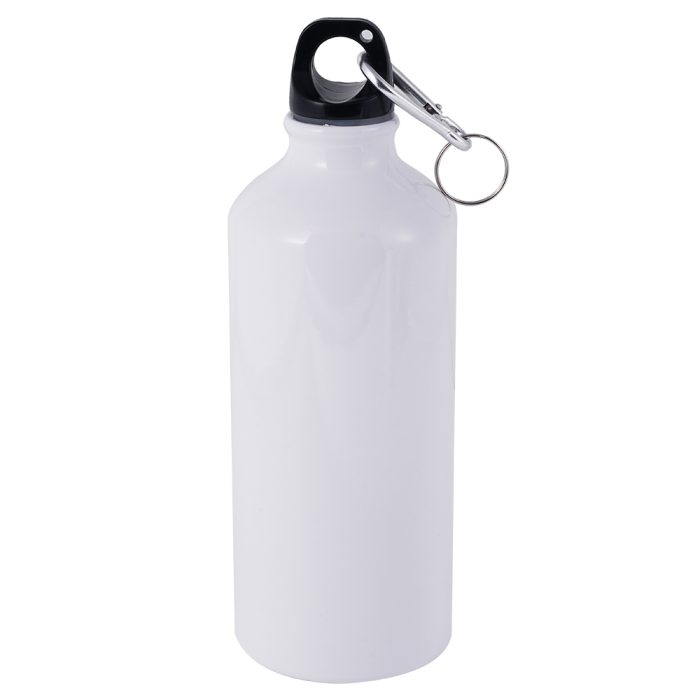 600ml Aluminum Sports Bottle-White 1