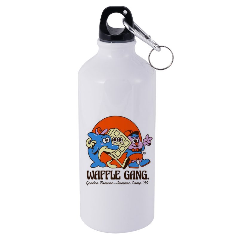 600ml Aluminum Sports Bottle-White 2
