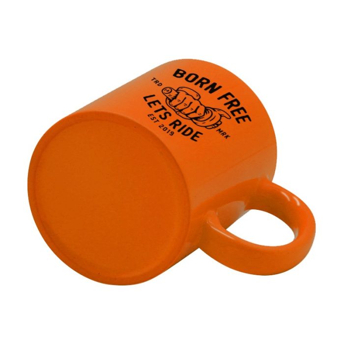 Glossy Fluorescent Mug-Orange 3