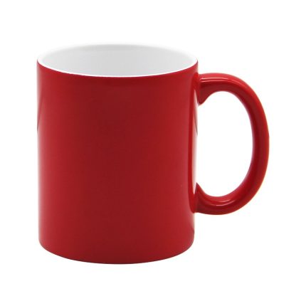 Glossy Fluorescent Mug-Red 1