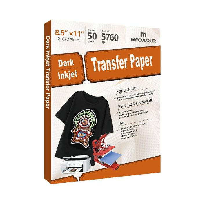 thumbnail image 2 of World Paper Blue Line Iron-On Heat Transfer Paper – 25 Sheets, 8.5x11, For Dark Fabrics 2 of 3