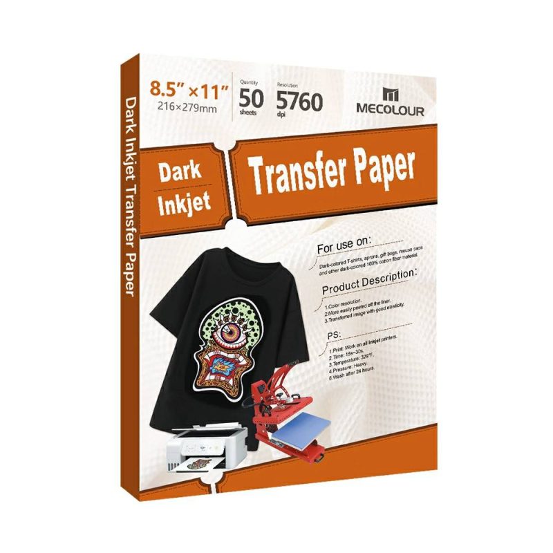 inkjet dark transfer paper 8.5X11