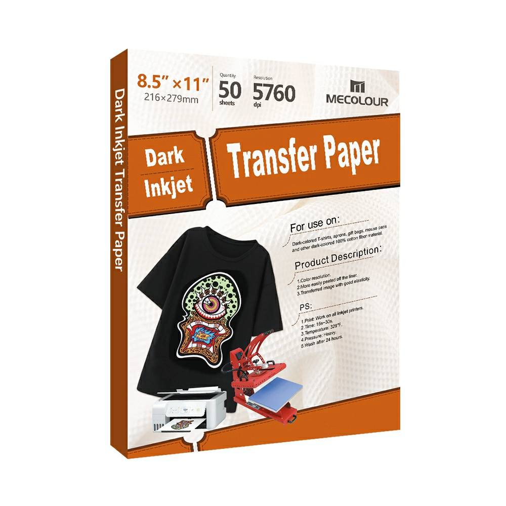  Heat Transfer Paper for Dark Fabric, Inkjet Transfer