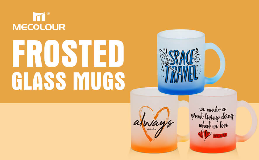 11oz Frosted glass mugs