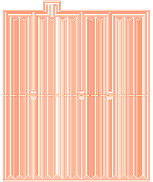 Arrangement of heating wires-30