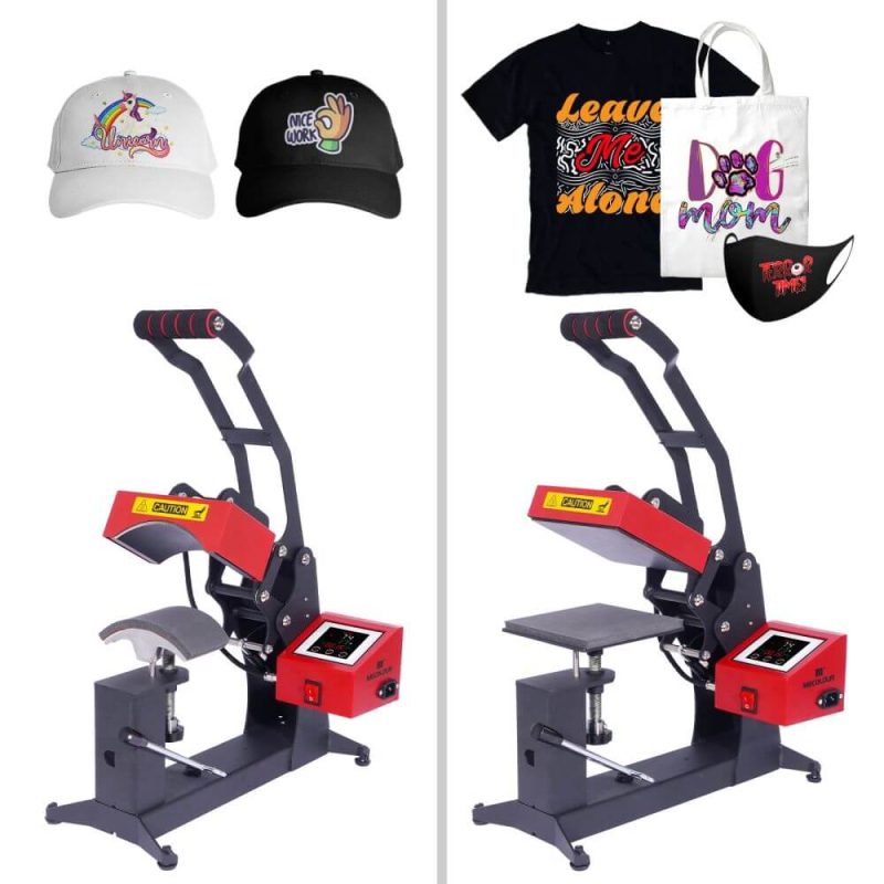 Cap-Label Heat Press 2 in 1-2