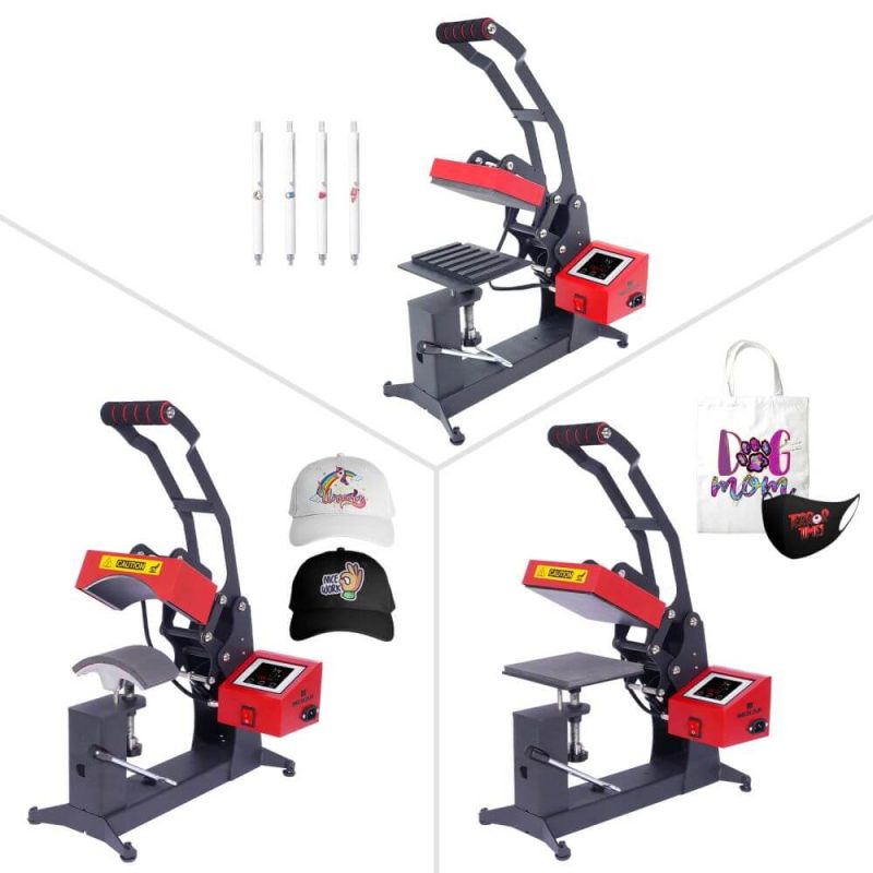 Cap-Label-Pen Heat Press 3 in 1-2