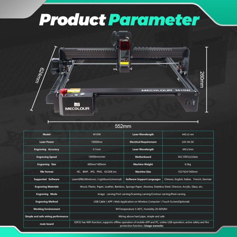 laser engraving machine-M10W details