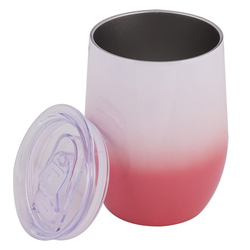12 oz Stainless Steel Stemless Cup Gradient red-2