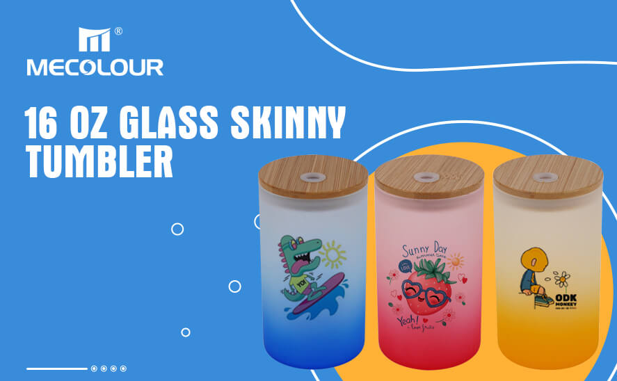 16 oz Glass Skinny Tumbler