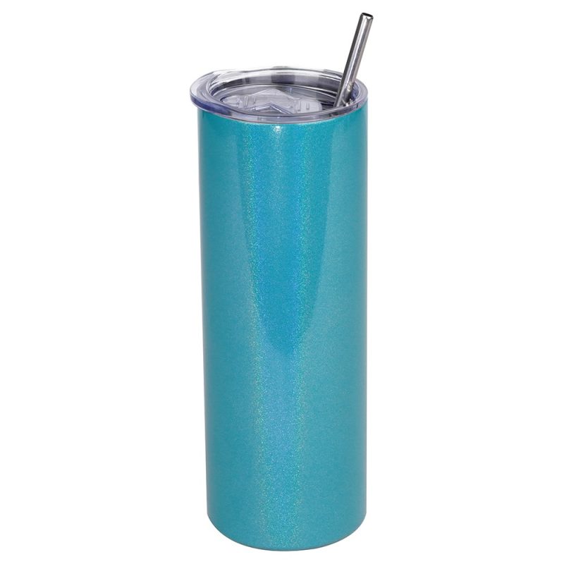 20oz Green Stainless Steel Skinny Tumbler-2