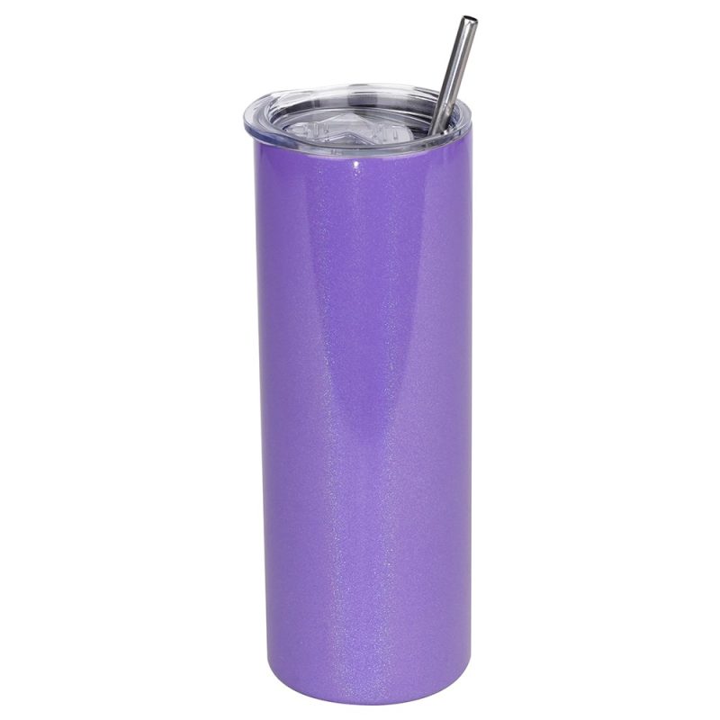 20oz Purple Stainless Steel Skinny Tumbler-1