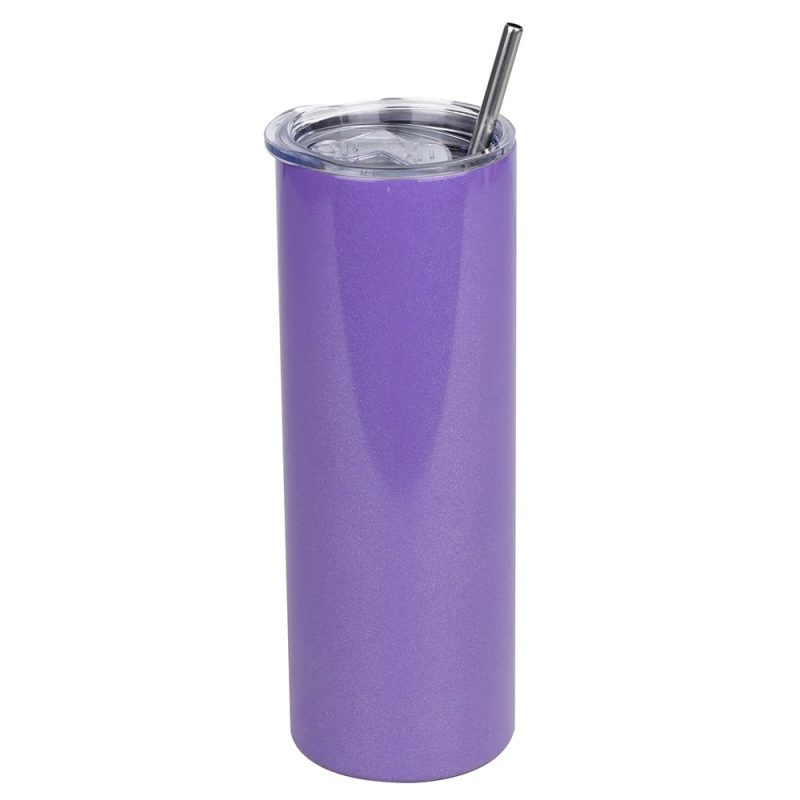 20oz Purple Stainless Steel Skinny Tumbler-2