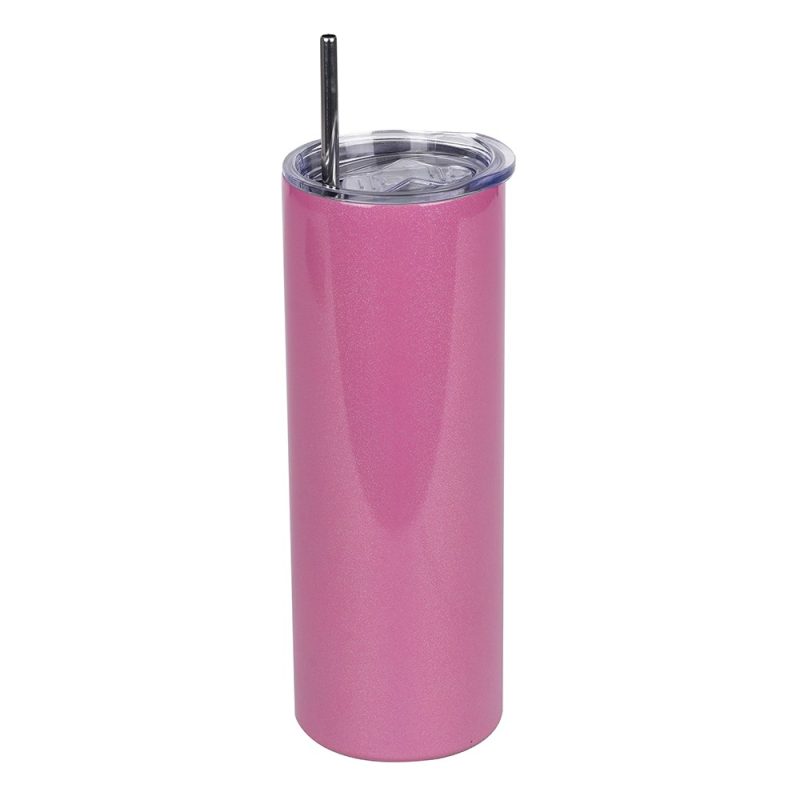 20oz Green Stainless Steel Skinny Tumbler-3