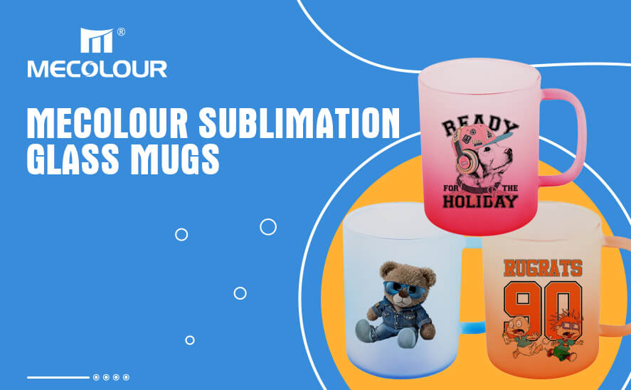 Mecolour Sublimation Glass Mugs