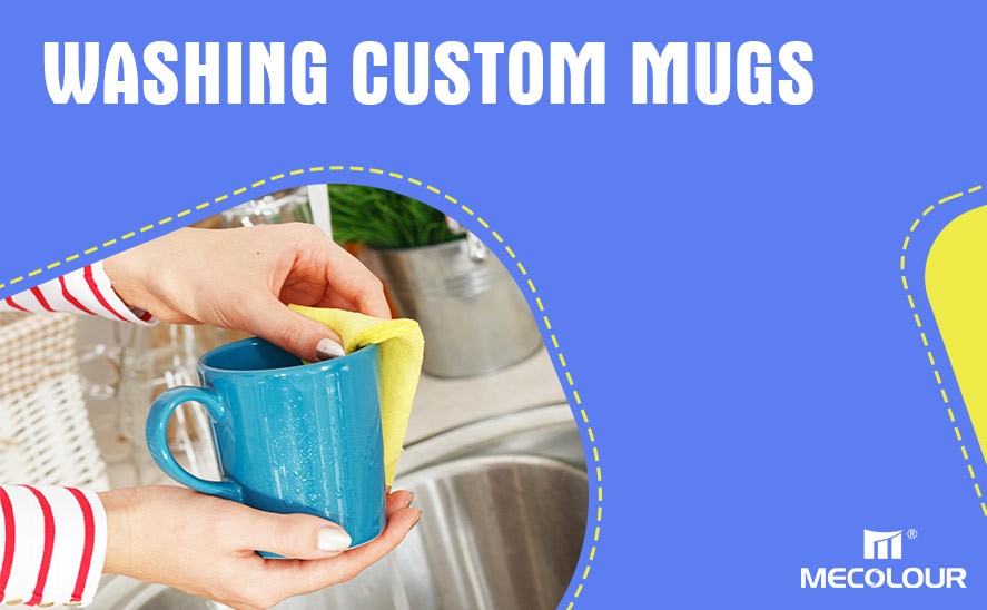washing custom mugs