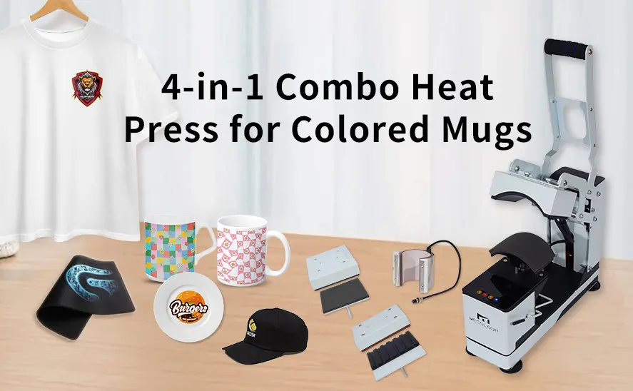 4-in-1 Combo Heat Press for Colored Mugs