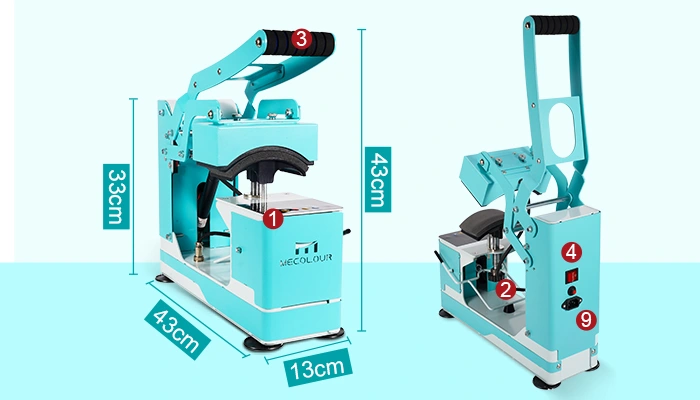 4 in 1 heat press size