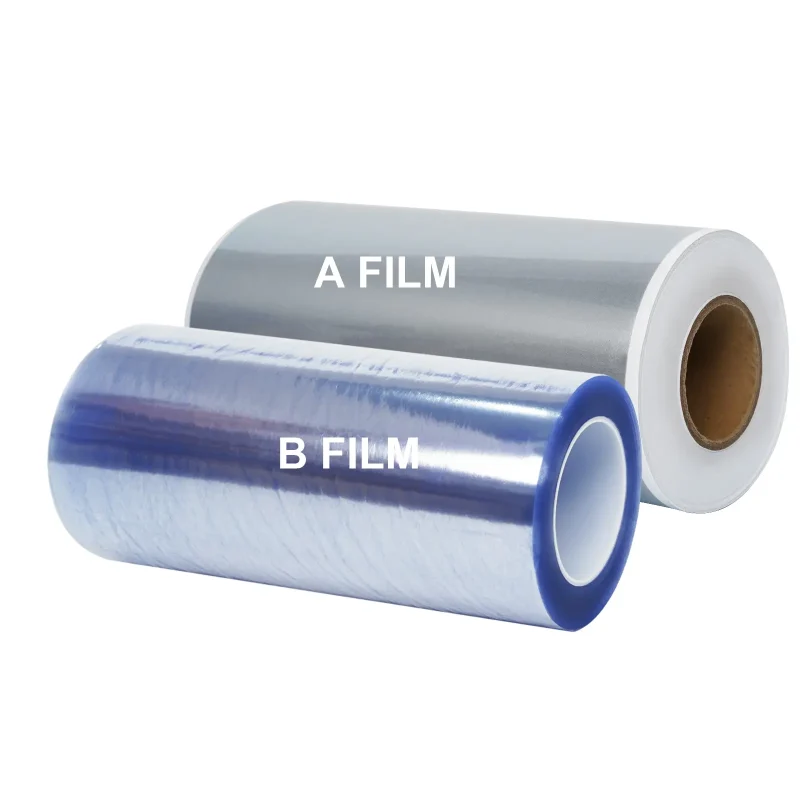 A silver film+B clear film