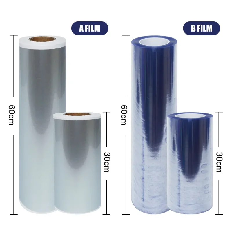 size-A silver film+B clear film