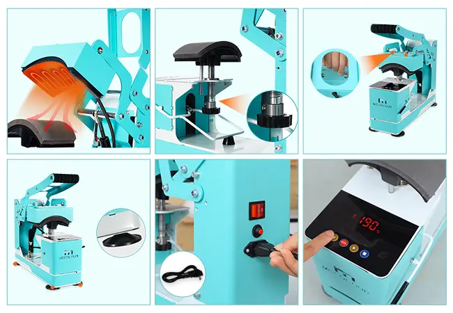 Features 4 in 1 heat press