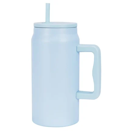 travel tumbler with handle 40oz-blue-1