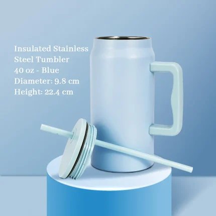 travel tumbler with handle 40oz-blue-2