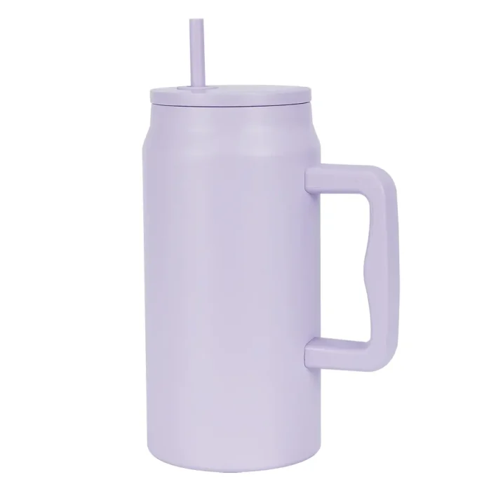 travel tumbler with handle 40oz-purple-1
